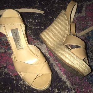 Jimmy Choo platform wedge espadrille